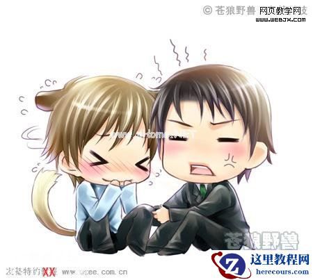 PS绘制可爱卡通Q版漫画的方法与技巧,PSDEE.COOM