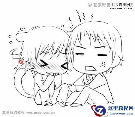 PS绘制可爱卡通Q版漫画的方法与技巧,PSDEE.COOM