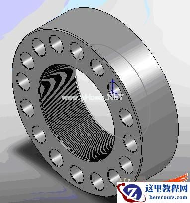 非标准螺纹法兰的三维模型及局部视图