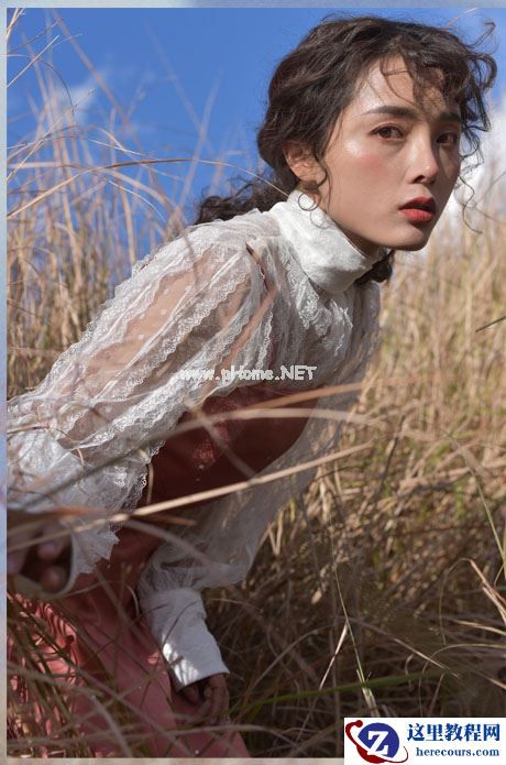 LR调出外景人像复古艺术效果