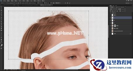 Photoshop创意合成从人物头像中长出的花朵