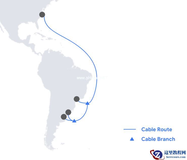 谷歌将在美国和阿根廷新建海底电缆