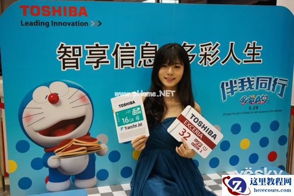 P&E2015：靓丽风景线 东芝展台现美女模特