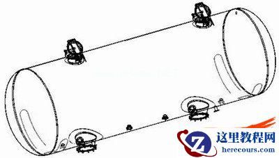罐体与枕梁上盖板、牵引梁上盖板的装配图