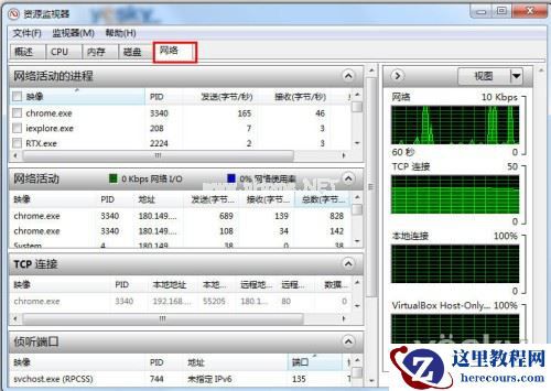 Win7监视器掌控系统网络状况