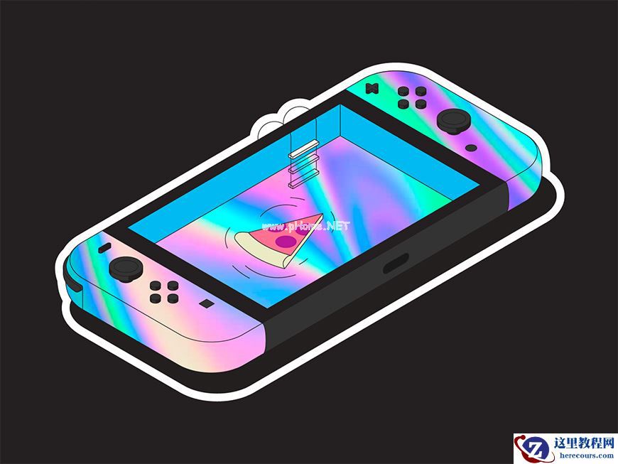 Photoshop结合AI制作炫酷的手机贴纸