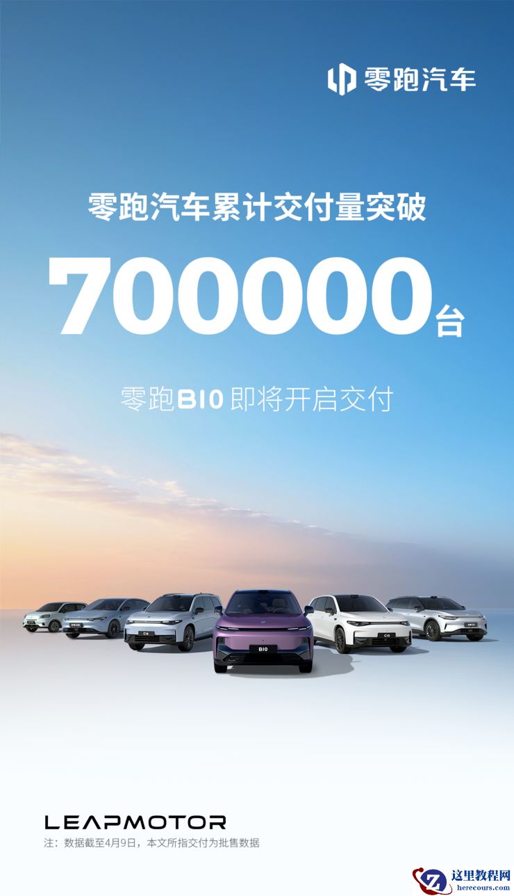 零跑汽车累计交付量突破70万台,B10即将开启交付