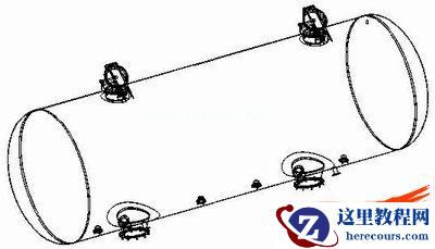 罐体的参数化3D模型