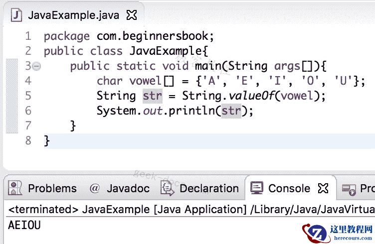 Java String valueOf方法
