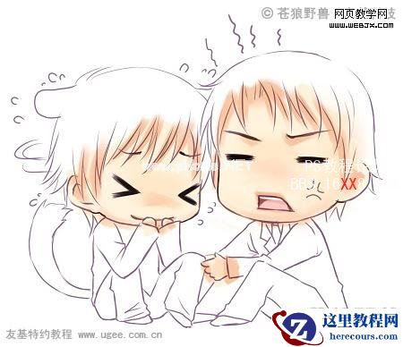 PS绘制可爱卡通Q版漫画的方法与技巧,PSDEE.COOM