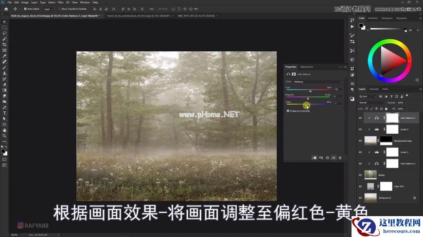 Photoshop创意合成森林中的新娘和鸟笼