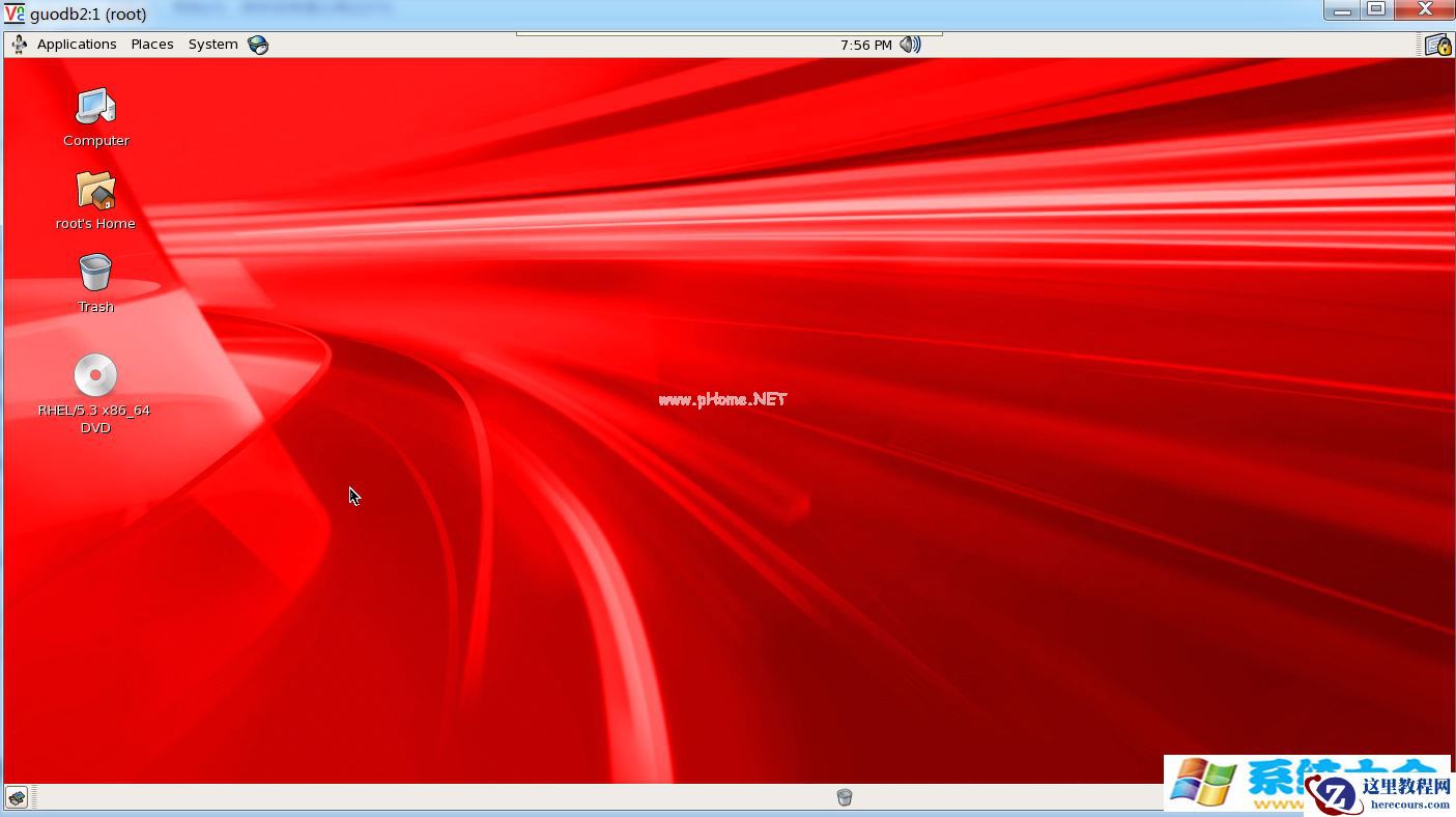 Win7VNC客户端连接RedHatLinuxAS5.8的配置