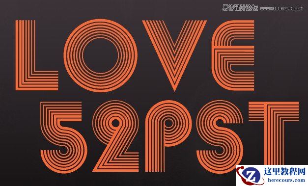 Photoshop设计酷炫的环形艺术字教程