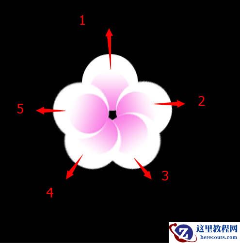 Photosho制作桃花装饰的春季艺术字教程