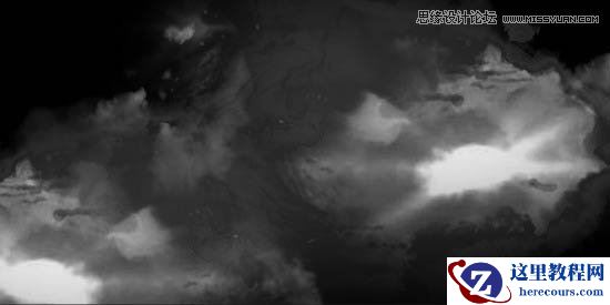 Photoshop制作蓝色场景的岩石艺术字教程