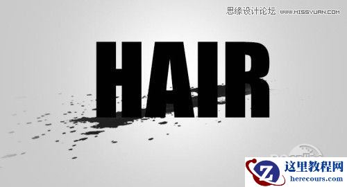 Photoshop制作血迹喷溅效果的艺术字