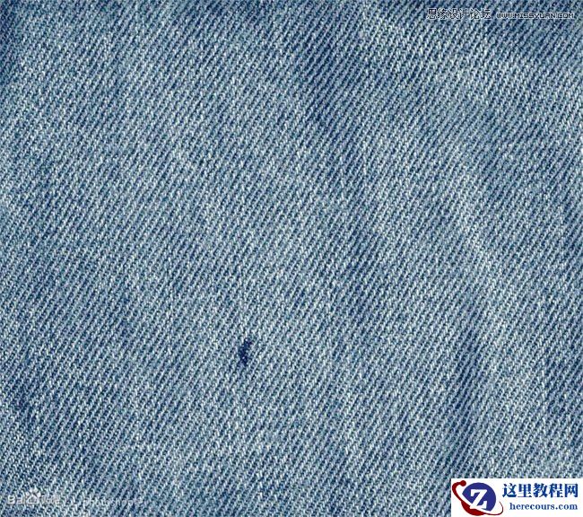 Photoshop制作缝线牛仔布纹效果艺术字