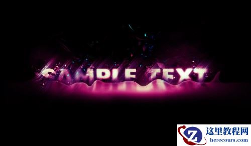 Photoshop制作粒子发光的艺术字教程