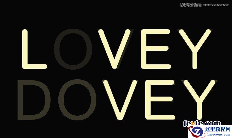 Photoshop制作绚丽的霓虹艺术字教程