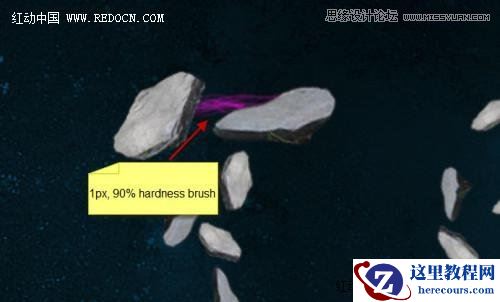 Photoshop使用画笔工具制作绚丽艺术字