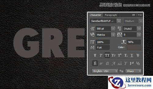 Photoshop制作金属质感的3D立体字教程