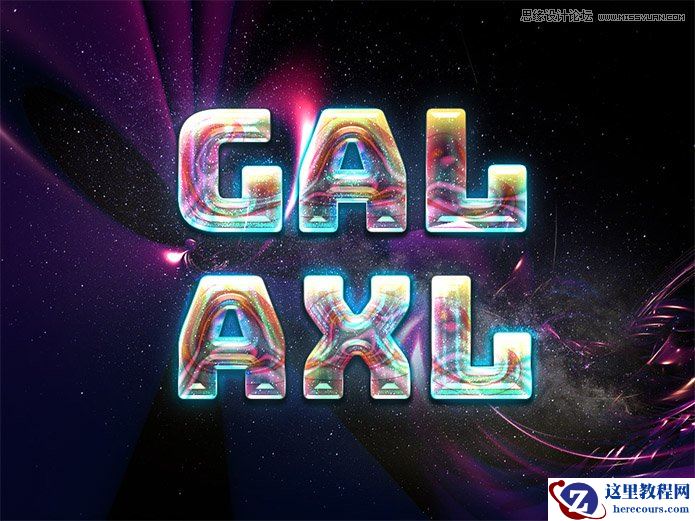 Photoshop制作科技感十足的艺术字教程