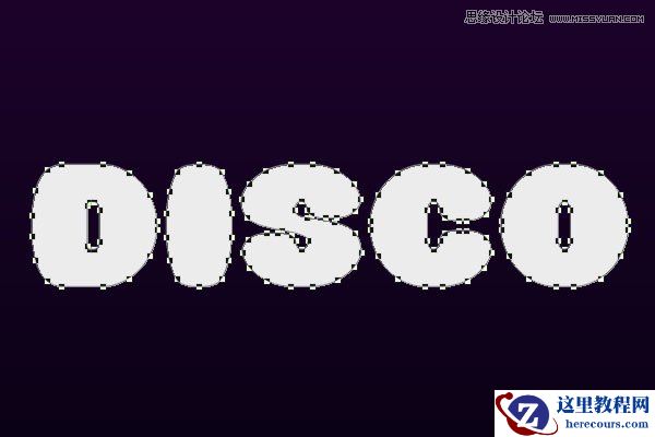 Photoshop制作舞厅灯光效果的艺术字教程