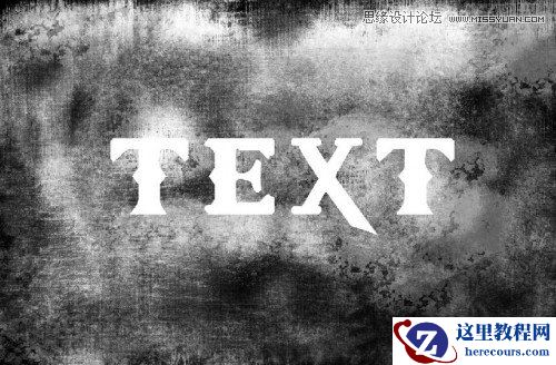 Photoshop制作颓废效果的金属立体字教程