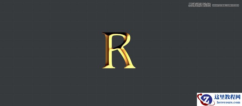 Photoshop简单三步制作绚丽的金属字教程