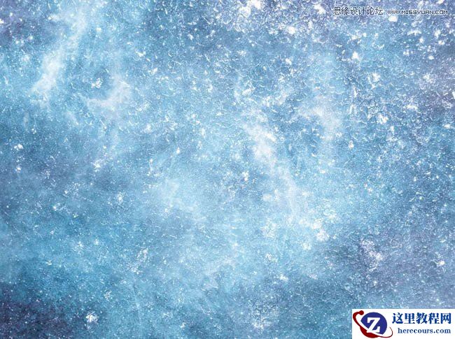 Photoshop制作蓝色冰霜效果的艺术字教程
