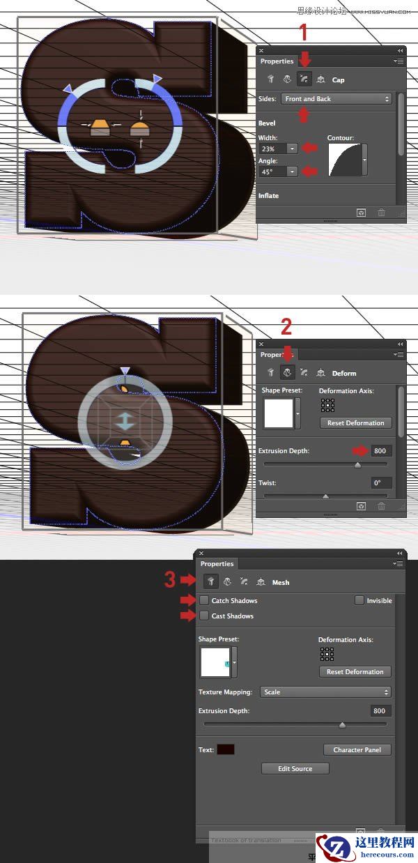 Photoshop巧用CS63D功能制作立体字教程