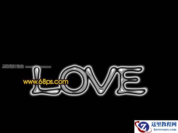 Photoshop制作超酷的爱情燃烧字教程