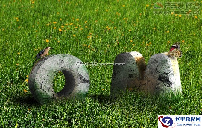 Photoshop CS5制作实景逼真的3D效果文字