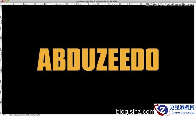 Photoshop绘制电影海报中的字体教程