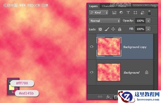 Photoshop使用滤镜制作颓废风格的描边字