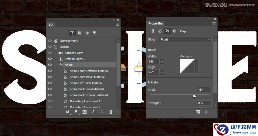 Photoshop制作复古风格的灯泡艺术字