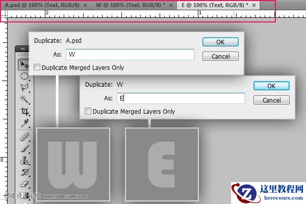 Photoshop制作七彩多层水晶字体教程
