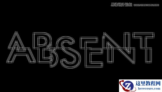 Photoshop设计抽象风格的霓虹字体教程