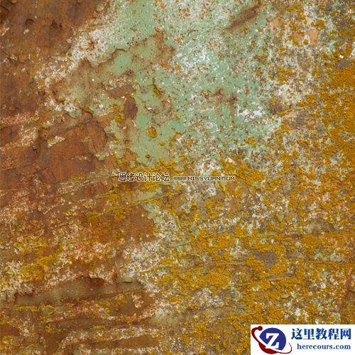 Photoshop设计一款锈渍金属文字