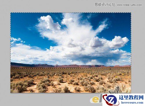 Photoshop制作沙漠中的钢筋立体字教程