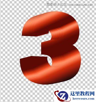 Photoshop制作立体质感3D花纹字效果