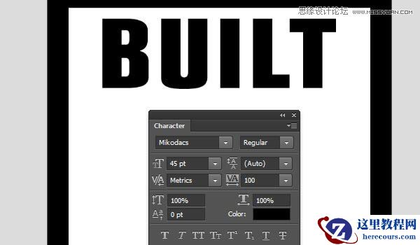 Photoshop制作3D立体效果的金属字教程