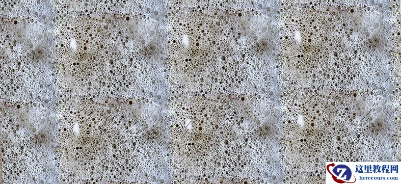 Photoshop制作海边沙滩上的泡沫字效果