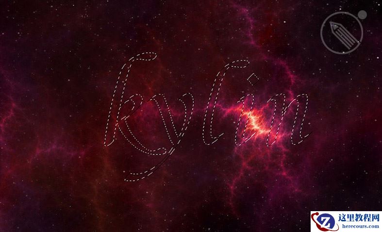 Photoshop制作烟雾装饰的星空艺术字教程