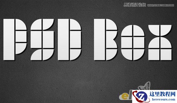 Photoshop制作立体效果的图案艺术字