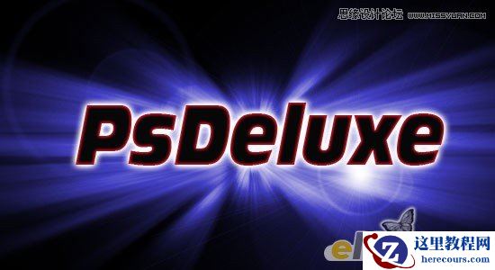 Photoshop利用滤镜制作简单的放射文字