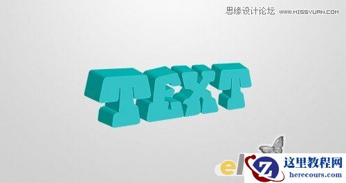 Photoshop制作暴风雪中的立体字特效