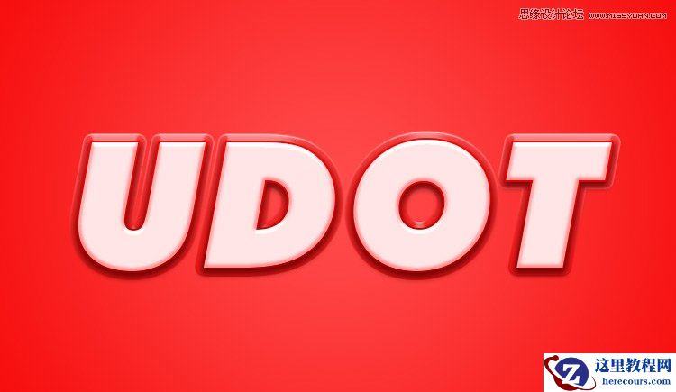 Photoshop制作糖果风格的立体艺术字教程