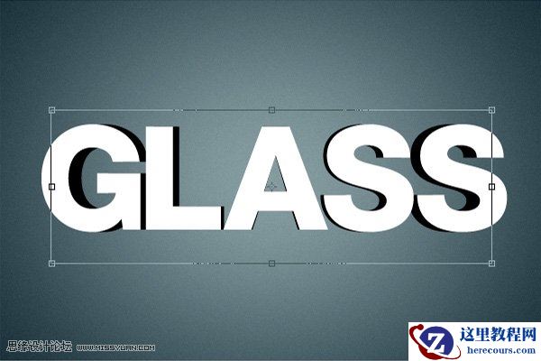 Photoshop制作3D文字金属反光效果