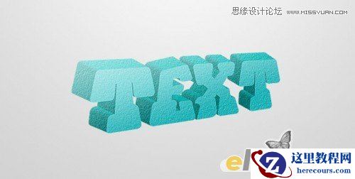 Photoshop制作暴风雪中的立体字特效